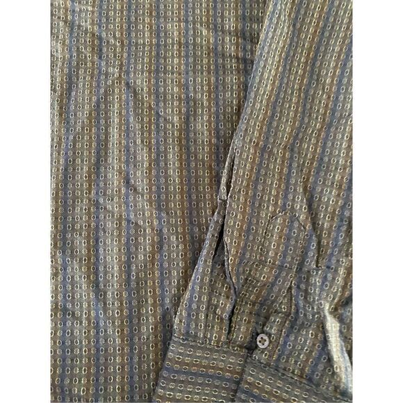 Bugatchi Uomo  Flip Cuff Men's Long Sleeve Button Front Shirt - Picture 3 of 4